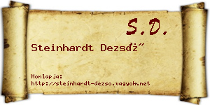 Steinhardt Dezső névjegykártya